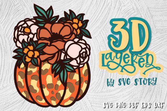 3D Layered Pumpkin 05 Thanksgiving SVG: A Creative Tool for Modern Designers