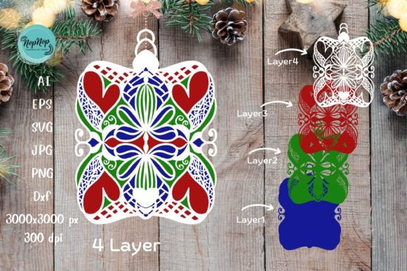 3D Multi Layers Mandala Ornament: A Creative and Versatile Design for Digital Artists