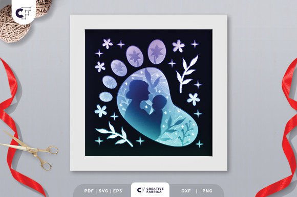 3D Shadow Box Mom and Baby Silhouette: A Strategic Craft for Meaningful Expression