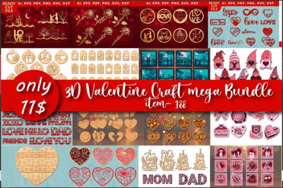 3D Valentine Craft Mega Bundle: A Creative Solution for All