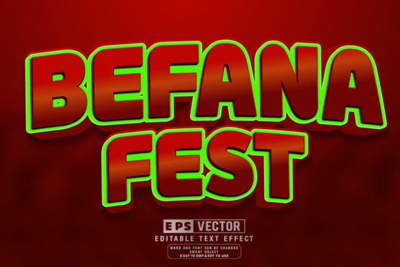 Befana Fest 3D Editable Text Effect Vect