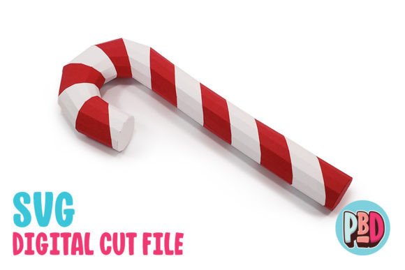Candy Cane 3D Papercraft: A Unique Addition to Your Holiday Projects