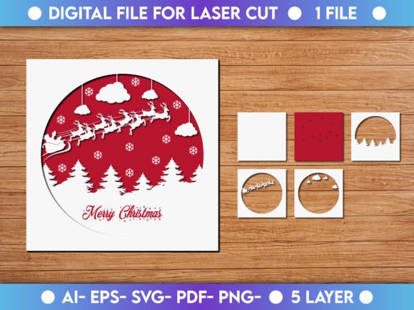 Christmas Paper Cut 3D SVG: A Creative Resource for Holiday Enthusiasts