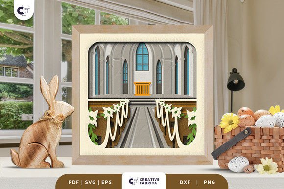 Church Aisle 3D Layered Paper Cut: A Creative Way to Celebrate Faith and Craft