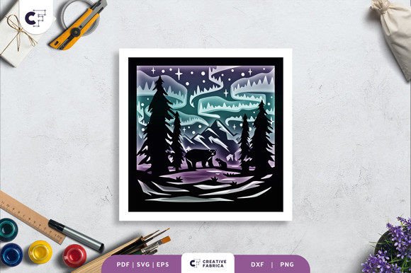Discover the Magic of the Norway Aurora 3D Shadow Box