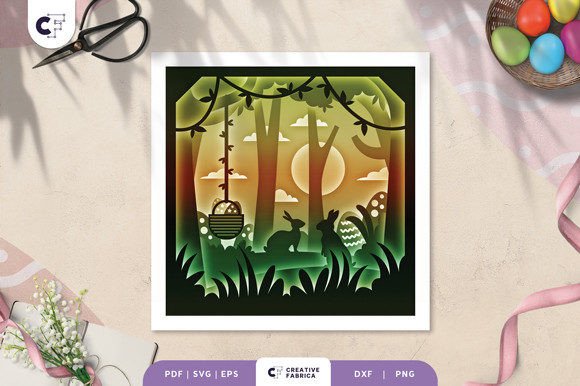 Easter in the Forest 3D Shadow Box: A Creative and Festive Craft Project
