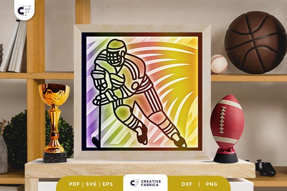 Field Hockey Player 3D Layered Paper Cut: A Strategic Craft for Creative Expression