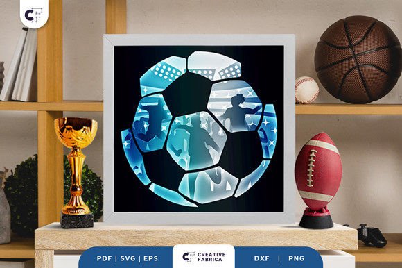 Football SVG 3D Shadow Box: A Creative and Practical Craft Solution