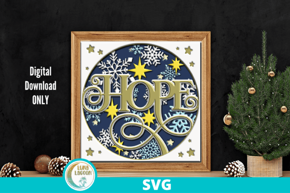 HOPE 3D Svg for Shadow Box