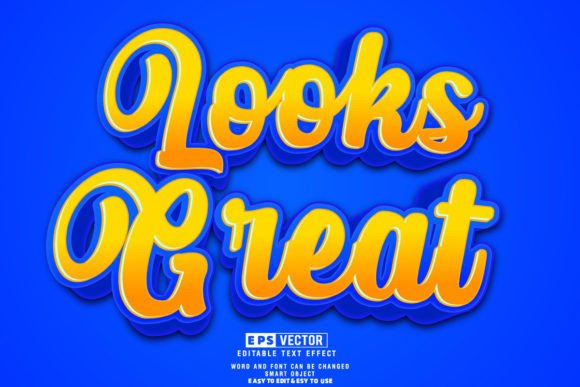 Looks Great 3D Editable Text Effect Vect: A Versatile Tool for Creative Professionals