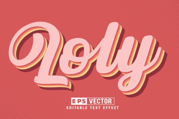 Mastering 3D Text Design: The Power of Loly 3D Editable Text Effect Vector