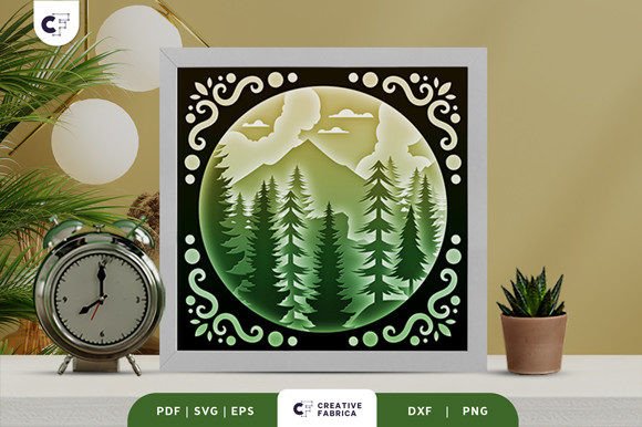 Pine Forest 3D Shadow Box Paper Cut: A Creative and Versatile Crafting Solution