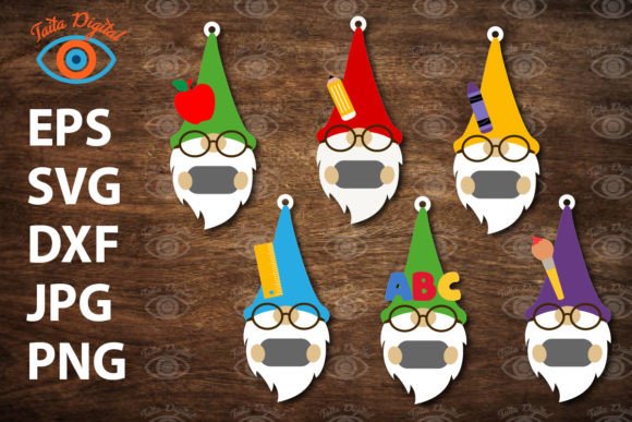 School Gnome Teacher Design for Digital Crafting
