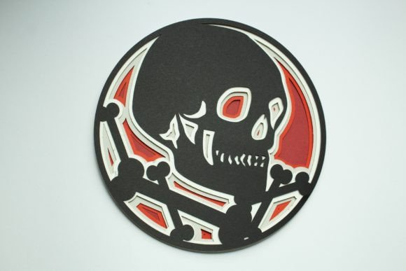 Skull and Bones Layered Design: A Creative Tool for Every Project