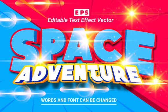 Space Adventure 3d Editable Text Effect for Creative Workflows