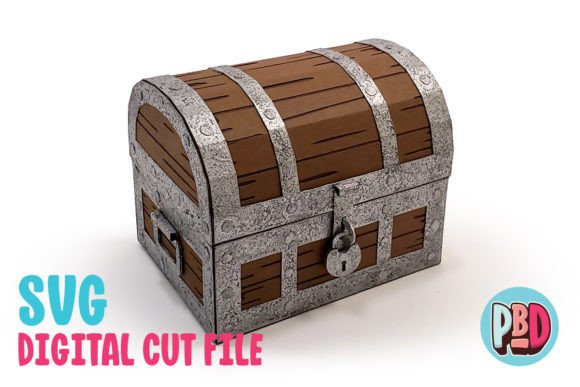 Treasure Chest 3D Papercraft Box: A Creative and Functional Addition to Any Space